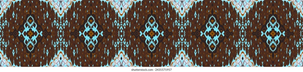 Patrón sin costuras de diamante. Adorno de folclore geométrico Ikat. Textura de vector étnico tribal. Estilo azteca. Bordado popular. Alfombra india, marroquí, turca, kazaja, escandinava, gitana, mexicana, africana.