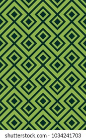 Diamond seamless vector pattern. Vintage ornament with rhombuses. Abstract pattern for fabric or packaging