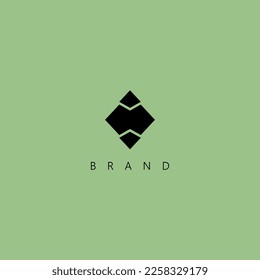 Diamond shape abstract logo design