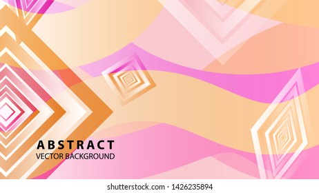 diamond shape background with gradient color - vector illustration