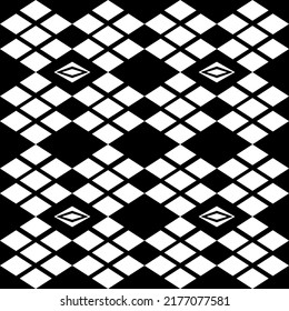 Diamond shape in black and white color form a pattern,classic striped,fashion art design