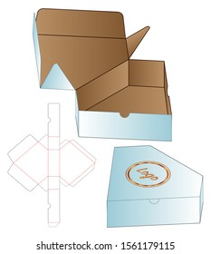 Diamond Shape Box Packaging Die Cut Template 