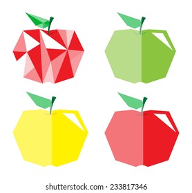 Diamond Shape Colorful Apples