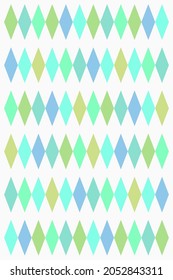 Diamond shape design for the pattern