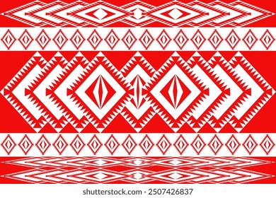 Diamond shape form a pattern to be beautiful striped,red and white tone,modern and classic style,fashion art design