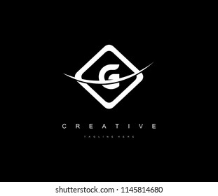 Diamond Shape G Letter Logo Design