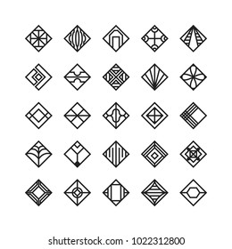 diamond shape , geometric vector icon , ornament