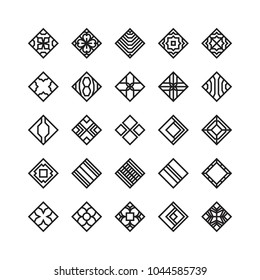 diamond shape , geometric vector icon , ornament