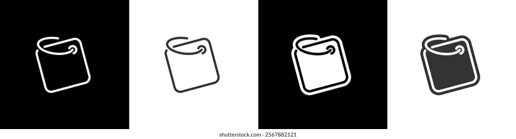 Diamond shape of price tag line and flat icon. Price tag icon vetor illustration in black white and transparent background. Eps10