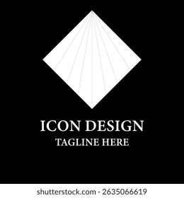 Diseño de logotipo sunburst en forma de diamante