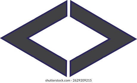 Diamond shape symbol Icon Unique