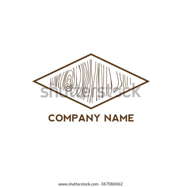 Diamond shape with wooden texture,Logo
design,Vector
illustration