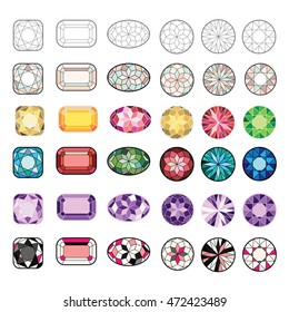 Diamond shapes collection