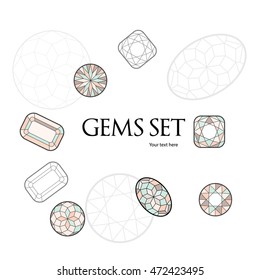 Diamond shapes collection
