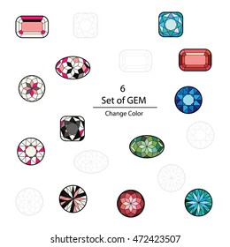 Diamond shapes collection
