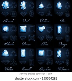  Diamond shapes collection - part 1 (eps10)