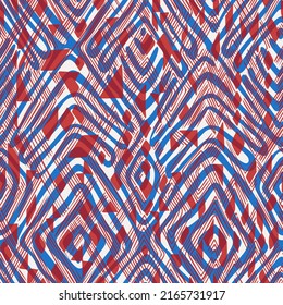 Diamond shapes seamless pattern. Rhombus geometric background. Outline drawing. Simple chevron texture. Bright colorful mosaic ethnic folk  ornament. High resolution simple repeatable motif.