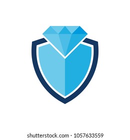Diamond Shield Logo Icon Design