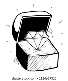 diamond shine hand drawn