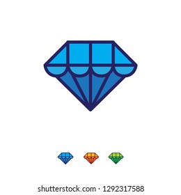 Diamond Shop logo designs concept vector, Jewelry Store logo designs template, Logo symbol icon