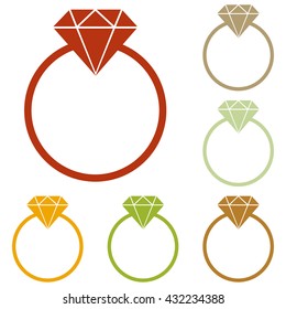 Diamond sign illustration