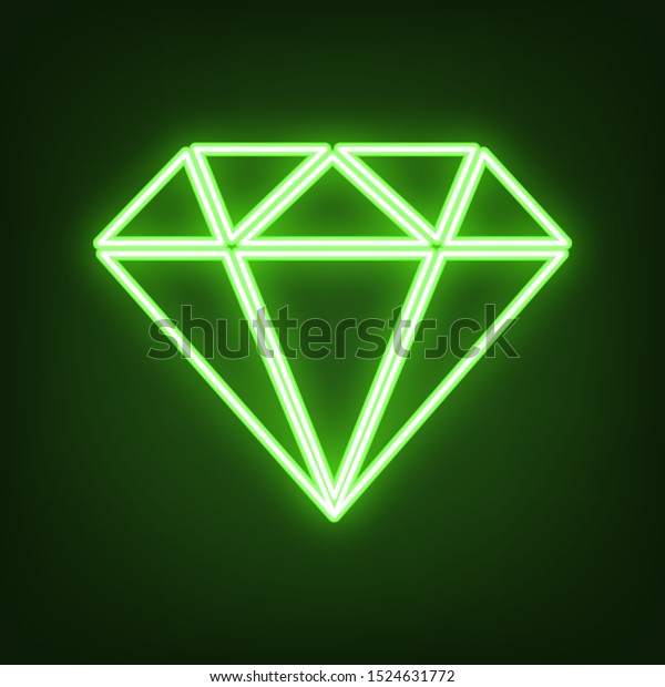 neon green diamond