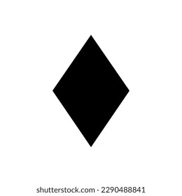 Icono de silueta de diamante. Gemstone. Vector.