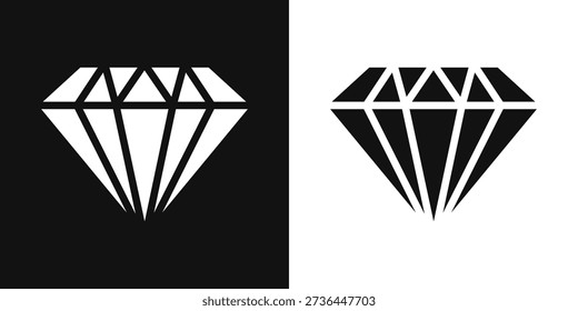 Diamond Simple and clear vector icon illustrating an essential idea or function