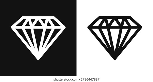 Diamond Simple and clear vector icon illustrating an essential idea or function