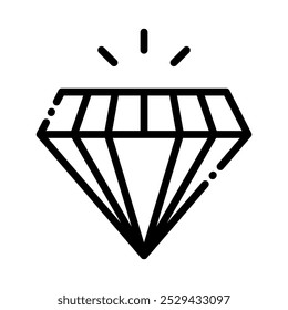 Diamant einfache Symbole, Vektorgrafik