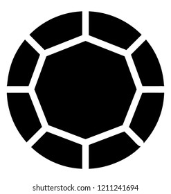 Diamond solid vector icon
