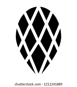 Diamond solid vector icon
