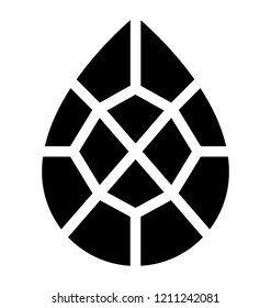 Diamond solid vector icon