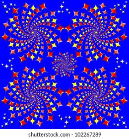 Diamond Spinners        (motion illusion)