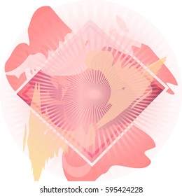 Diamond Splatter Burst Frame