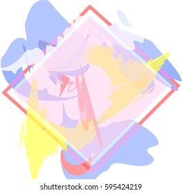 Diamond Splatter Frame Vibrant