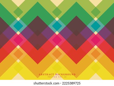 diamond square with contrast pattern tropical color theme background advertisement brochure template banner website cover package design product presentation vector eps.