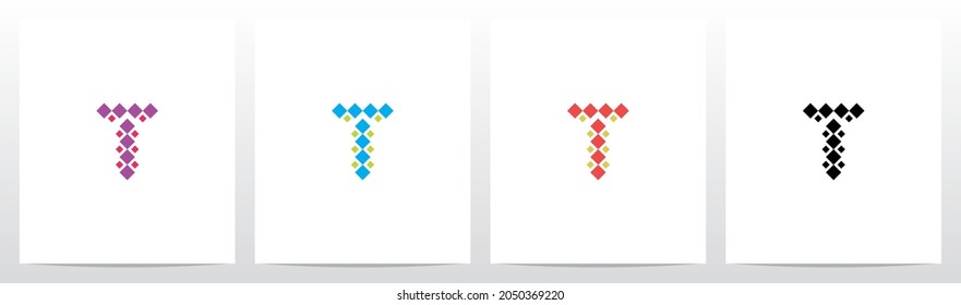 Diamond Square Forming Letter Logo Design T