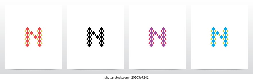 Diamond Square Forming Letter Logo Design N