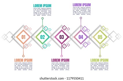 Diamond Square Shape infographic 