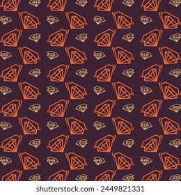 Diamond standard trendy multicolor repeating pattern vector illustration background design