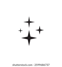 Diamond star icon, vector simple flat black illustration for web and app..eps
