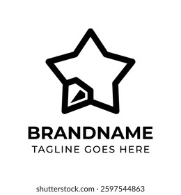 Diamond Star Modern Logo, symbolizing brilliance, creativity, and diversity