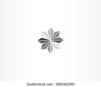 plantilla de diseño de logotipo de vector estrella de diamante