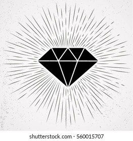 Diamond Sunburst Stock Vector (Royalty Free) 560015707 | Shutterstock