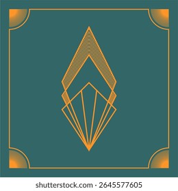 The diamond symbol in the Art Deco style of Gatsby