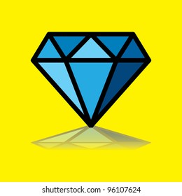 diamond symbol, design icon, concept identity - illustration