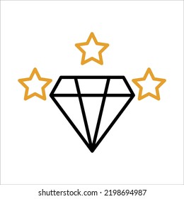 Diamond Symbol Icon Vector Design Illustration