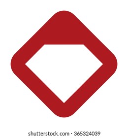 diamond symbol and square logo vector.