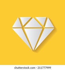 Diamond symbol,clean vector